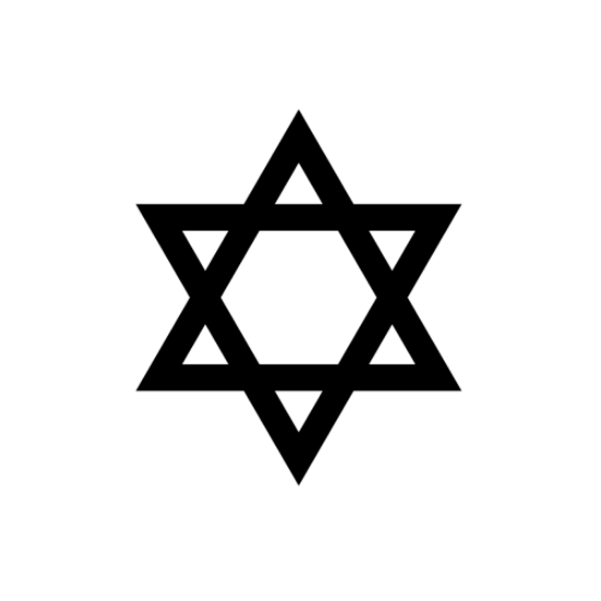 Picture of Star of David 30  (Jewish Silhouette Decals)