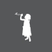 Picture of Girl Blowing Bubbles 30 (Wall Decal)