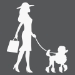 Picture of Dog Walker (female) (Dog Decor: Silhouette Decals)