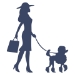 Picture of Dog Walker (female) (Dog Decor: Silhouette Decals)