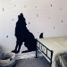 Picture of Wolf Howling 32 (Wolf Silhouette: Wall Decals)