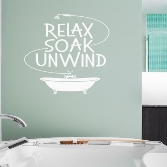 Picture of Relax, Soak, Unwind (Vinyl Wall Decor: Wall Quotes)