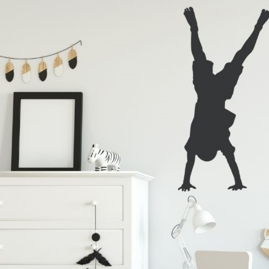 Picture of Boy Doing Handstand 14 (Children Silhouette Decals)