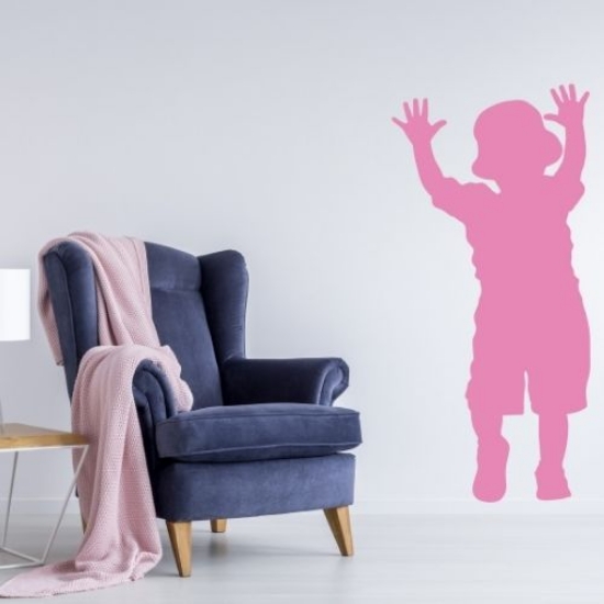 Picture of Toddler Reaching 8 (Children Silhouette Decals)