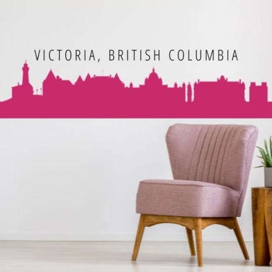 Picture of Victoria, Canada City Skyline (Cityscape Decal)