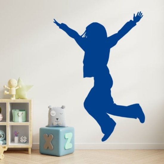 Picture of Girl Jumping 21 (Children Silhouette Decals)