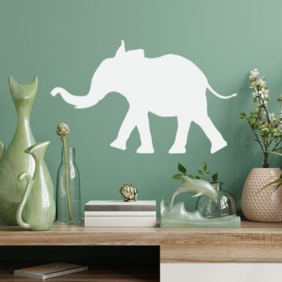 Picture of Baby Elephant  6 (Safari Animal Silhouette Decals)