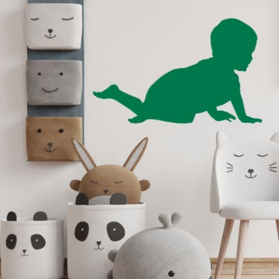 Picture of Baby Crawling  1 (Children Silhouette Decals)