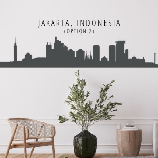Picture of Jakarta, Indonesia 2 City Skyline (Cityscape Decal)