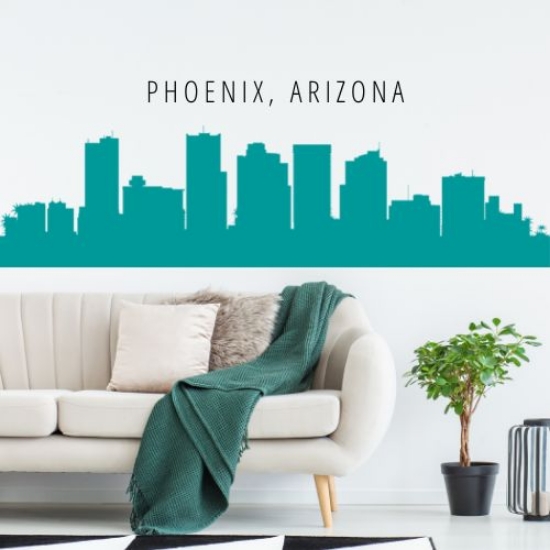 Picture of Phoenix, Arizona City Skyline (Cityscape Decal)