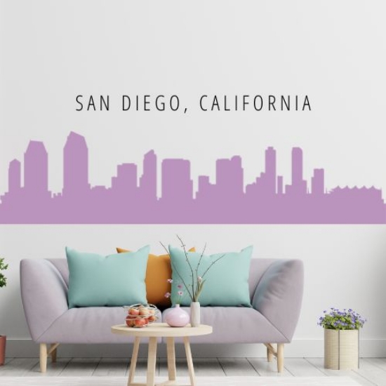 Picture of San Diego, California City Skyline (Cityscape Decal)
