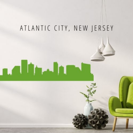 Picture of Atlantic City, New Jersey Skyline (Cityscape Decal)