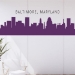 Picture of Baltimore, Maryland City Skyline (Cityscape Decal)