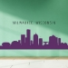 Picture of Milwaukee, Wisconsin City Skyline (Cityscape Decal)