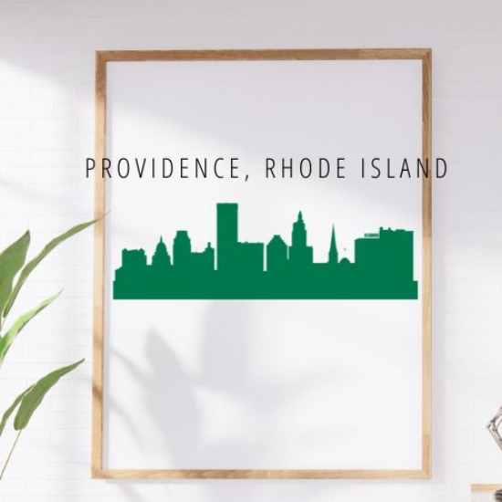 Picture of Providence, Rhode Island City Skyline (Cityscape Decal)