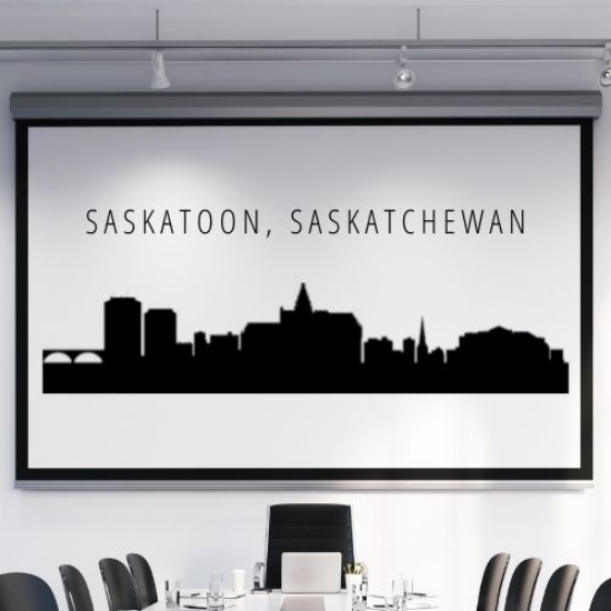 Picture of Saskatoon, Canada City Skyline (Cityscape Decal)