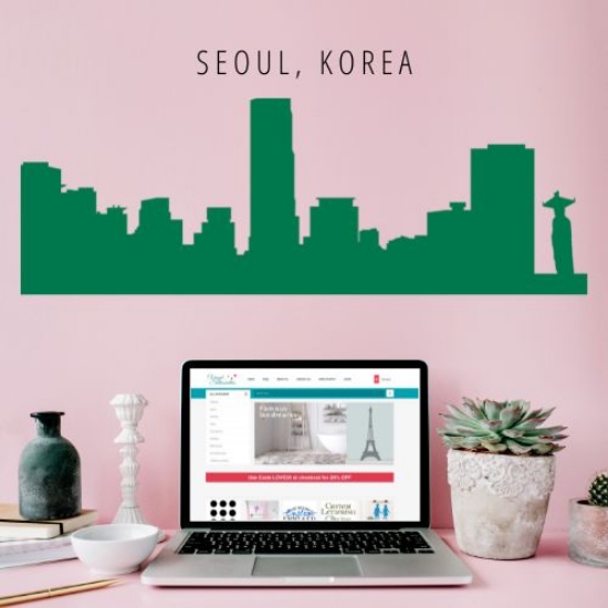 Picture of Seoul, Korea City Skyline (Cityscape Decal)