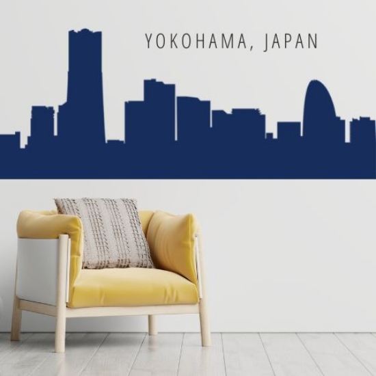 Picture of Yokohama, Japan City Skyline (Cityscape Decal)